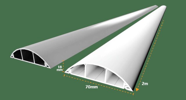 White Closed Cable Trunkings - Image 5