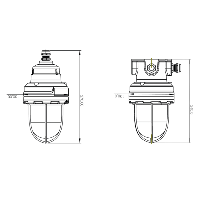 Ex-proof Hand (Globe) Lamp with LED - Image 3