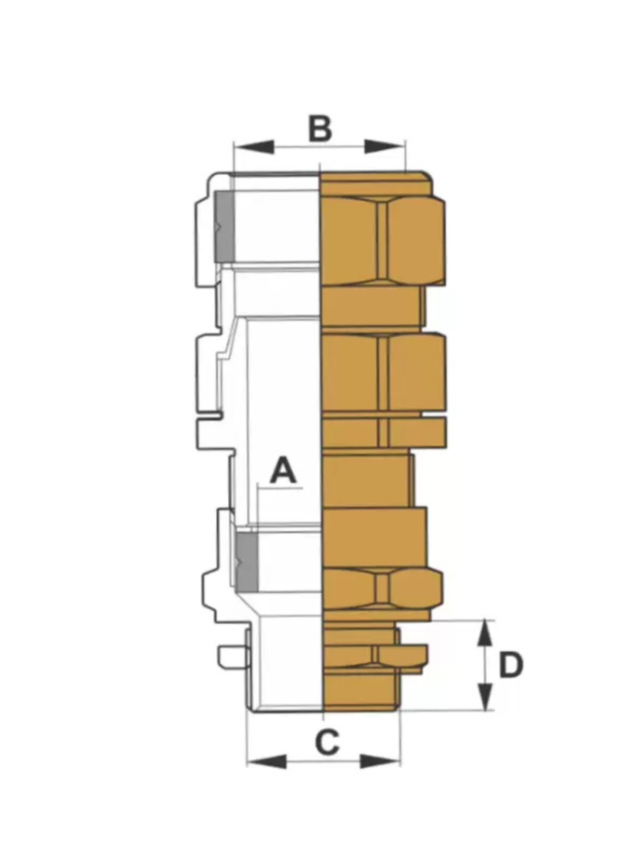 E1W Series Exproof Armoured Cable Gland - Image 2