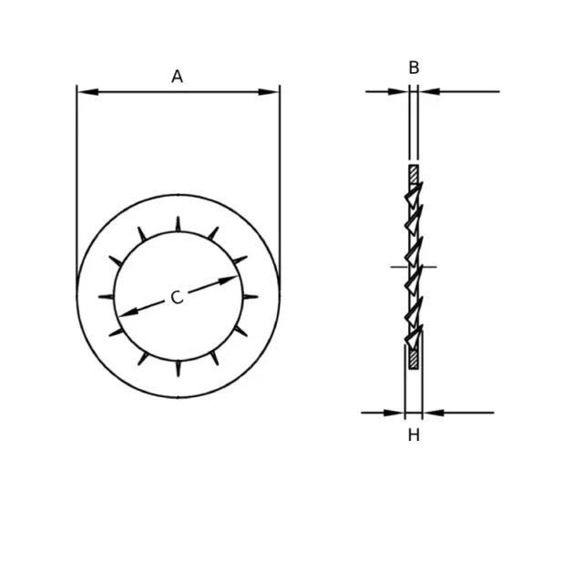 Serrated Brass Washer - Image 2