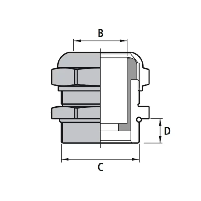 Ex-proof Unarmoured Cable Gland - Image 2